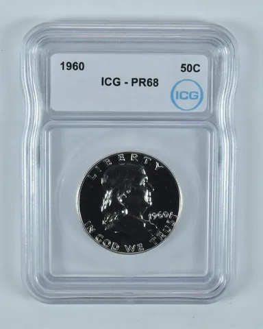 1960 Franklin Half Dollar PR68 ICG