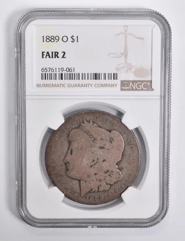 FAIR 2 1889-O Morgan Silver Dollar NGC Lowball Low Ball a4552