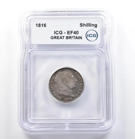 1816 Great Britain Shilling EF40 ICG *9895