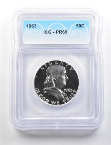 1963 Franklin Half Dollar PR69 ICG *9471