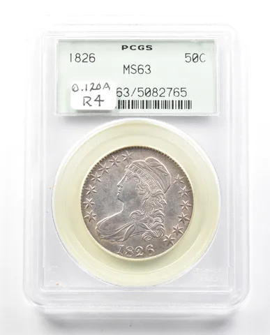 1826 Capped Bust Half Dollar MS63 PCGS OGH O-120A R4 *2312