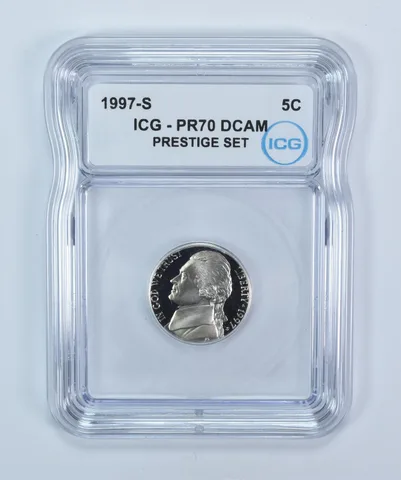 1997-S Jefferson Nickel Prestige Set PR70 DCAM ICG