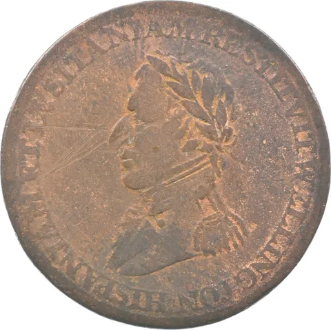 1812 Canada Half Cent Wellington Peninsular Token Salamanca *2036