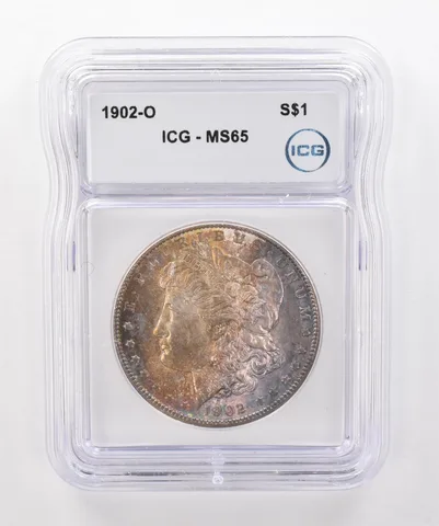 1902-O Morgan Silver Dollar MS65 ICG Beautiful Tone *2039
