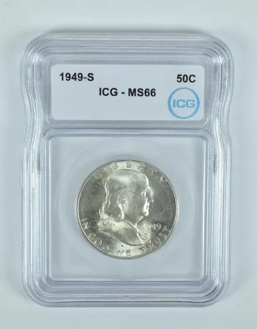 1949-S Franklin Half Dollar MS66 ICG