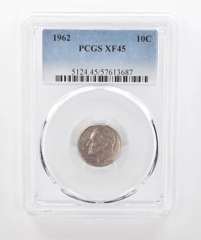 1962 Roosevelt Dime XF45 PCGS Beautiful Tone *1570