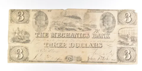 No Date $3 New Haven CT Mechanics Bank Obsolete Note *0249