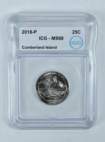 2018-P Washington Quarter ATB Cumberland Island MS68 ICG