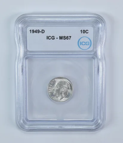 1949-D Roosevelt Dime MS67 ICG
