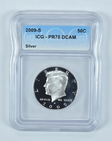 2009-S Kennedy Half Dollar Silver PR70 DCAM ICG