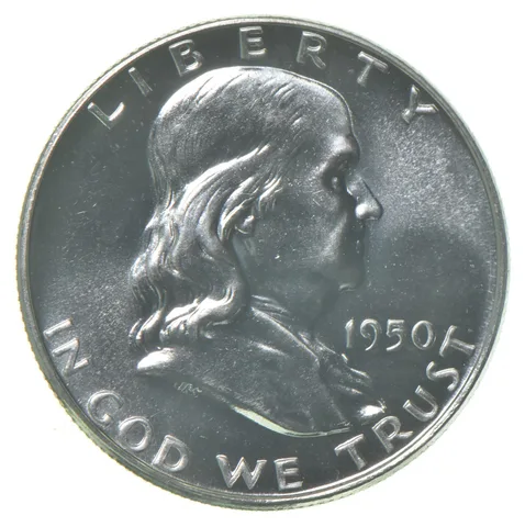 1950 Proof Franklin Half Dollar 90% Silver