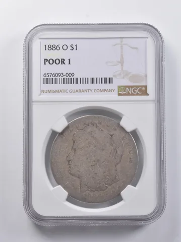 POOR 1 1886-O Morgan Silver Dollar NGC *6809