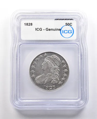 1828 Capped Bust Half Dollar Genuine ICG *1032