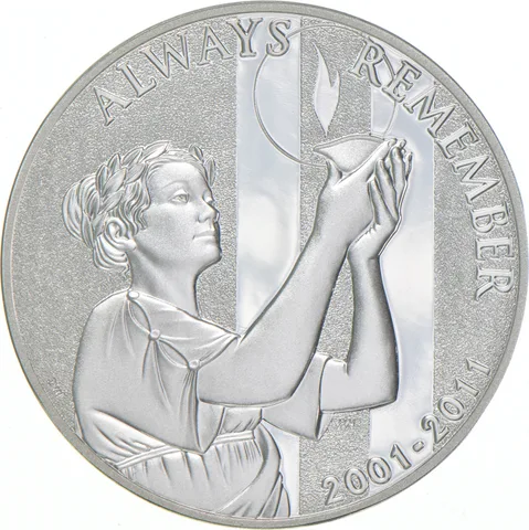 2011-W US Mint National September 11th Silver Proof Medal 1 Oz Silver