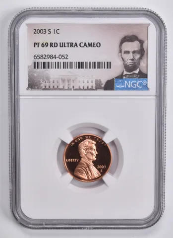 2003-S Lincoln Memorial Cent PF69 RD UCAM NGC Spl Lbl PR Proof