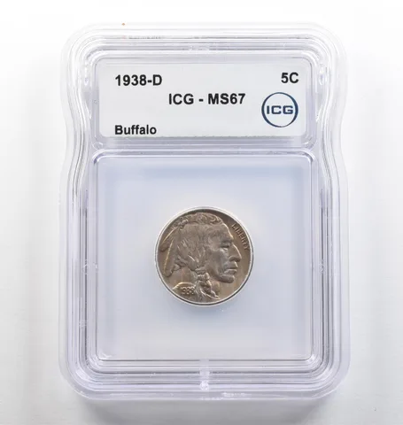 1938-D Indian Head Buffalo Nickel MS67 ICG *3999