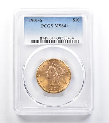 1901-S $10 Liberty Head Gold Eagle MS64+ PCGS *2237