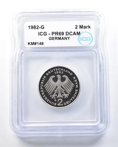 1982 G Germany 2 Mark KM#149 PR69 DCAM ICG *8996