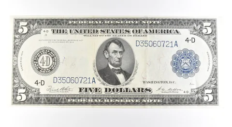 1914 $5 Cleveland OH FRN Large Note Blue Seal *2715