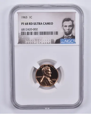 1963 Lincoln Memorial Cent PF68 RD UCAM NGC Special Label