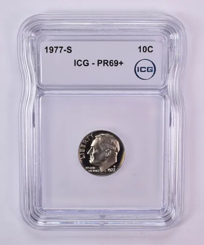 1977-S Roosevelt Dime PR69+ ICG