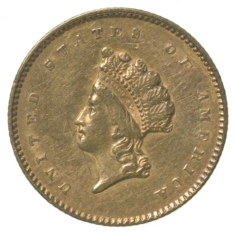 1854 $1 Indian Princess Head Gold Dollar Piece Type 2 a6756