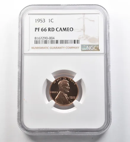 1953 Lincoln Wheat Cent PF66 RD Cameo NGC *8104