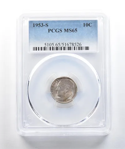 1953-S Roosevelt Dime MS65 PCGS *1622