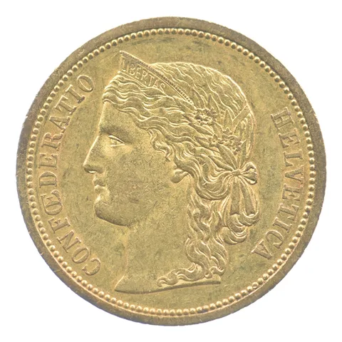 1883 Switzerland 20 Francs Gold *5073