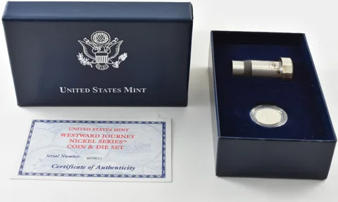 2004 Jefferson Nickel Westward Journey Coin & Die Set a5485