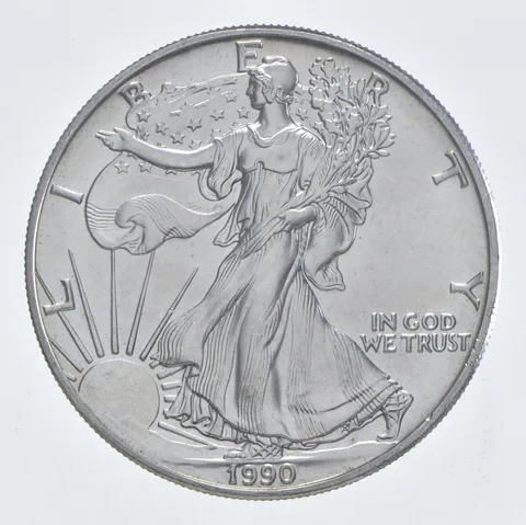 Better Date 1990 American Silver Eagle 1 Troy Oz .999 Fine Silver *219
