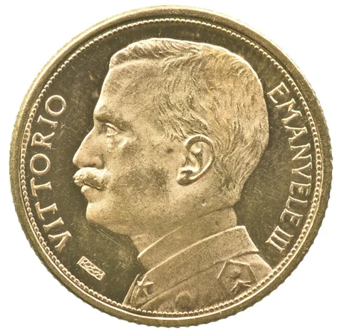 1912 Italy 20 Lire Vittorio Emanuele III Gold *6625