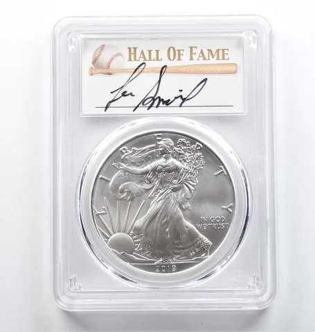 2019 American Silver Eagle Lee Smith First Strike MS70 PCGS *9409