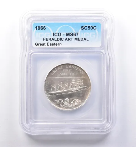 1966 So Called Half Dollar Great Eastern MS67 ICG *8402