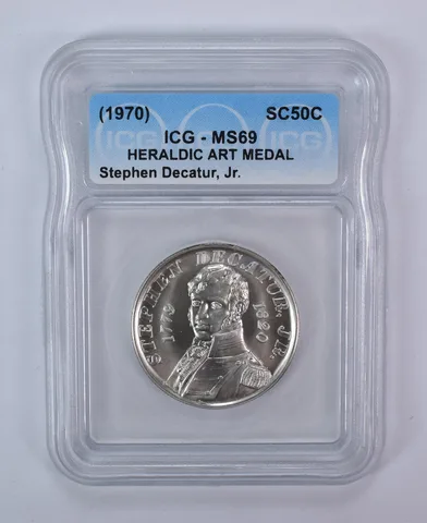 1970 So Called Half Dollar Stephen Decatur, Jr. MS69 ICG