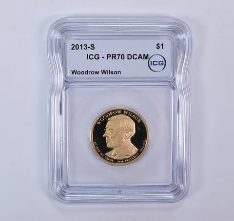 2013-S Presidential $1 Woodrow Wilson PR70 DCAM ICG