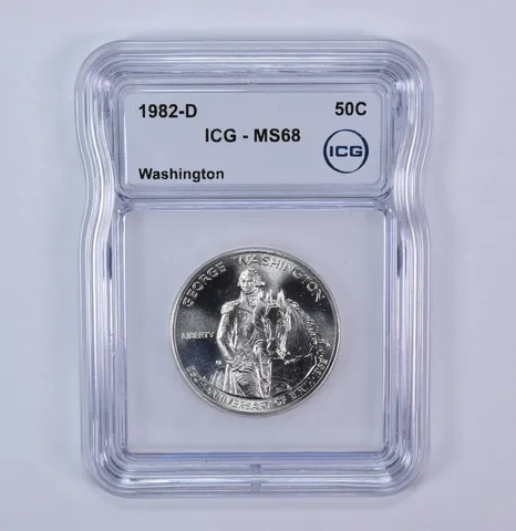 1982-D George Washington Commemorative Half Dollar MS68 ICG