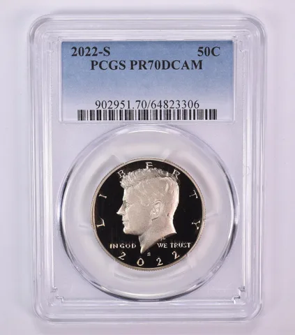 2022-S Kennedy Half Dollar PR70 DCAM PCGS Blue Label