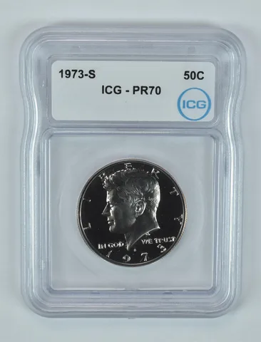 1973-S Kennedy Half Dollar PR70 ICG