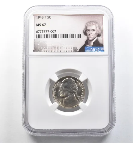 1943-P Jefferson Nickel MS67 NGC *2633