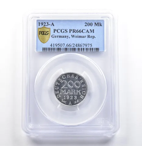 1923 A Germany Weimar Republic 200 Mark PR66 CAM PCGS *6867