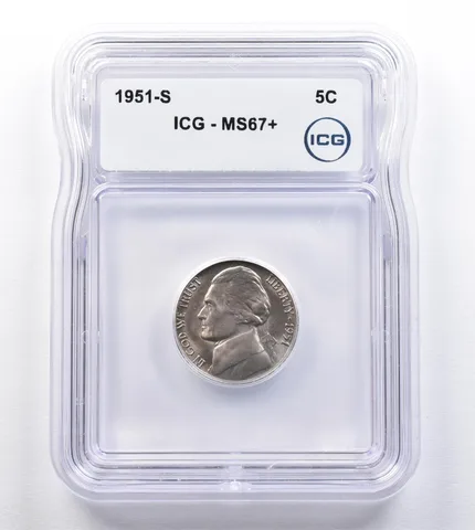 1951-S Jefferson Nickel MS67+ ICG *2036