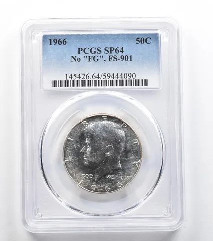1966 Kennedy Half Dollar No FG FS-901 SP64 PCGS *9624