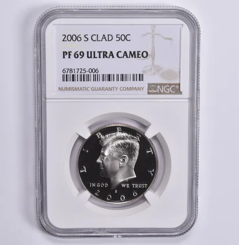 2006-S Kennedy Half Dollar CLAD PF69 NGC Brown Lbl