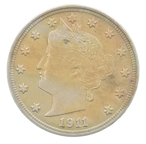 1911 Liberty V Nickel Beautiful Tone *0332