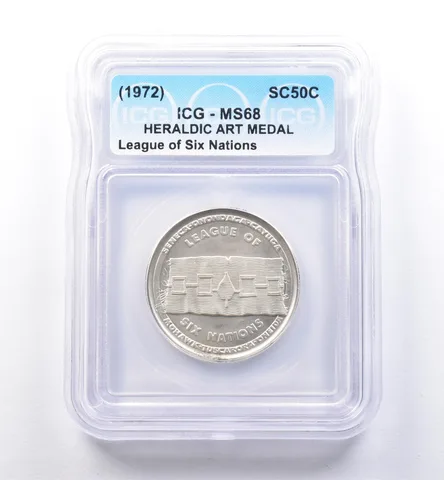 (1972) So Called Half Dollar League Of Six Nations MS68 ICG *8437
