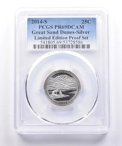 2014-S ATB Quarter Great Sand Dunes Silver Limited Edition PR69 DCAM PCGS