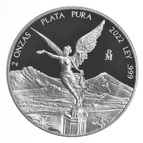 2022 Mexico 2 Onza Libertad Silver Proof