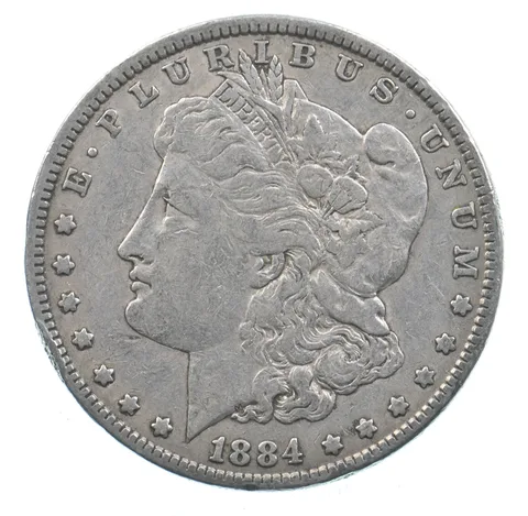 Early - 1884 Morgan Silver Dollar - 90% US Coin *638