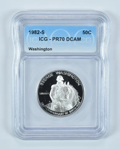 1982-S George Washington Commemorative Half Dollar PR70 DCAM ICG
